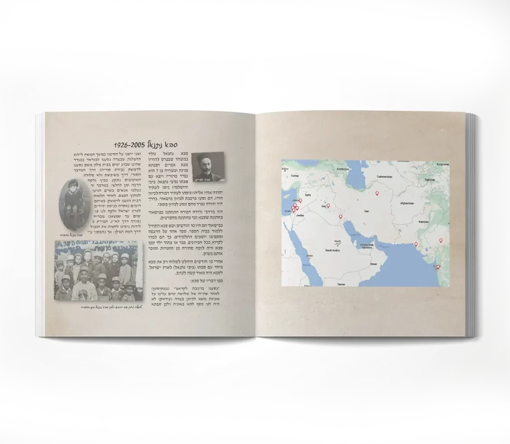 חוברת סיפור משפחתי וברכות ליום הולדת 90